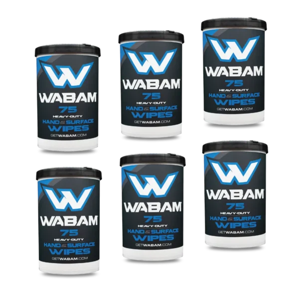 WABAM WET WIPES 75CT (6 CONTAINERS)